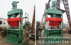 遼寧500噸全自動液壓制磚機發貨現場